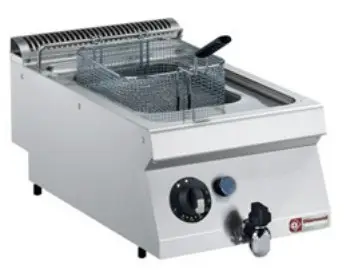 HorecaTraders Friteuse Gas RVS | 7 Liter | Met Koudezone | 120°C en 190°C Alleen Vandaag