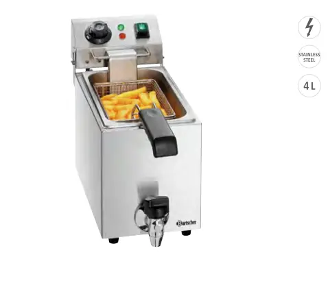 Favoriet Bartscher Friteuse SNACK I Plus | RVS | 4 LITER | 4,2 kG