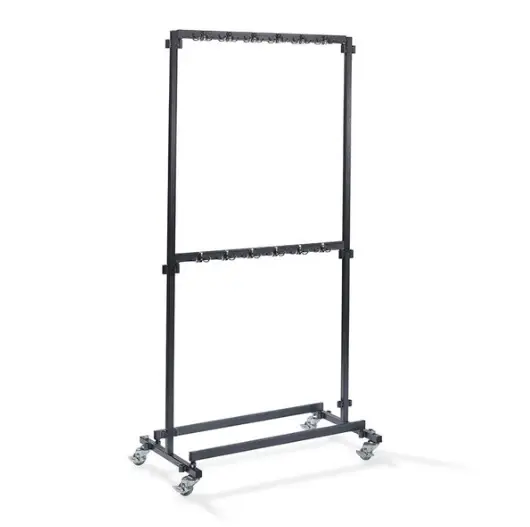 Beperkte Voorraad HorecaTraders Garderobe | Verrijdbaar | Zwart | 60x100x200 cm | Capaciteit 48