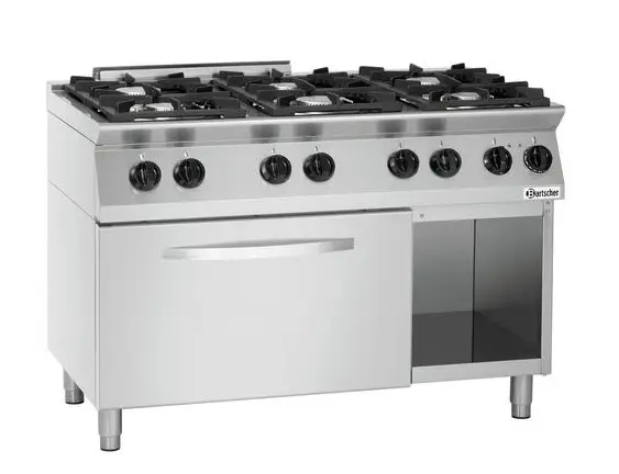 Koop Online Bartscher Gas Fornuis met Elektrische Oven | 6 Branders