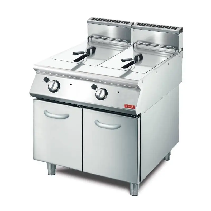 Gastro-M Gas friteuse 2 x 13L | 85 x 80 x 70 cm | 20,4kW Betrouwbaar