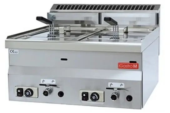 Superprijs Gastro-M gas friteuse 2x 8 liter | aardgas uitvoering