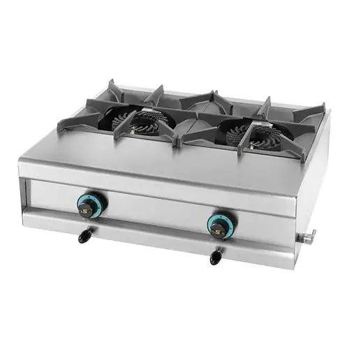 Exclusieve Aanbieding HorecaTraders Gas kooktoestel | 20000W | RVS | 25 x 74 x 60 cm
