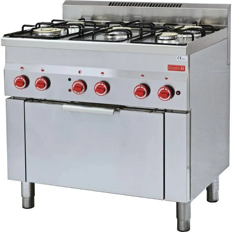 Flitsaanbieding Gastro-M Gasfornuis, elektrische heteluchtoven | 5 Branders