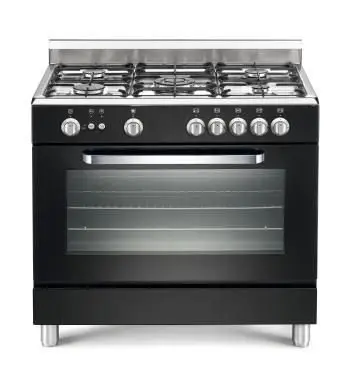 HorecaTraders GasFornuis met een Elektrische Oven | 5 Branders Veilige Betaling