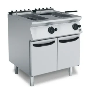 Beperkte Voorraad HorecaTraders Gasfriteuse | 15+15 liter | 28 kW | 800(b)x730(d)x870(h)mm