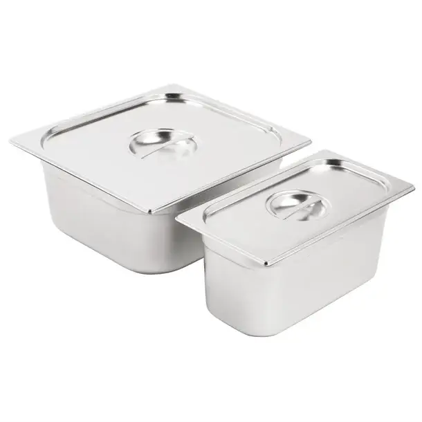 Bestseller HorecaTraders Gastronorm bakken | Set | 1\\3 en 2/3 | Incl deksel | 15cm diep