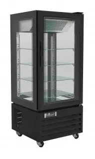 Combisteel Gebaksvitrine | 150 cm | Zwart | +2°C/+8°C Direct Beschikbaar