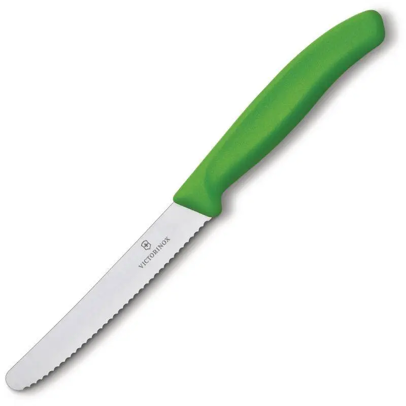 Victorinox Gekarteld Tomatenmes Groen | 11cm Korting