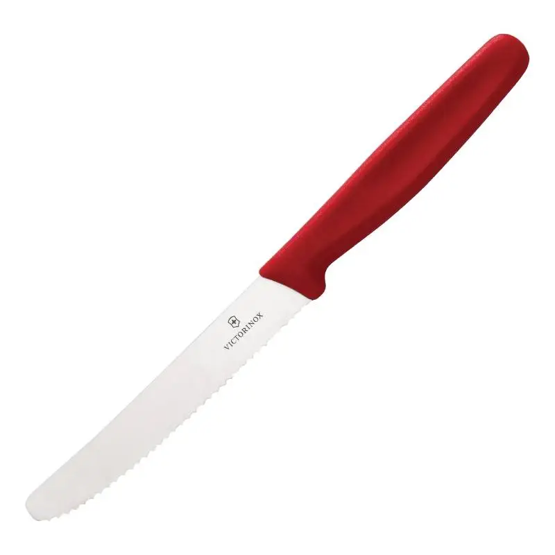Victorinox Gekarteld tomatenmes rood | 11,5 cm Betrouwbaar