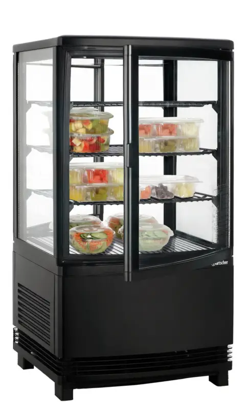 Uitverkoop Bartscher Gekoelde Display | Zwart | 58 Liter | 43.5x43.5x(h)84 cm