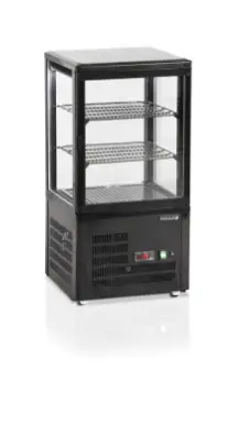 Beperkt Aanbod HorecaTraders Gekoelde Displaytoonbanken | Zwart | 428 x 386 x 855 mm