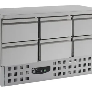 Aanbieding Combisteel Koelwerkbank | 6 laden | 136,5x70x87,5 cm
