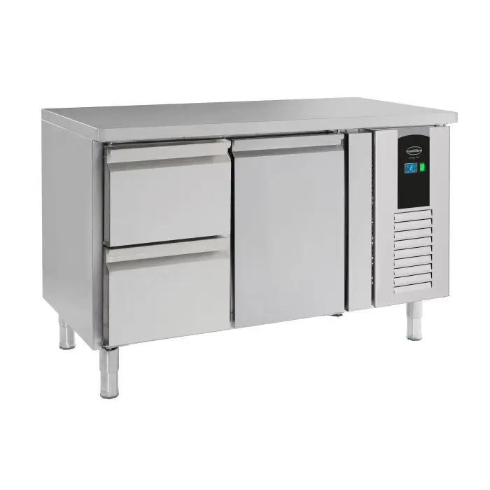 Combisteel koelwerkbank energy line | 1 deur 2 laden | 1360 x700x860 | +2/+8°C | B label Exclusieve Aanbieding