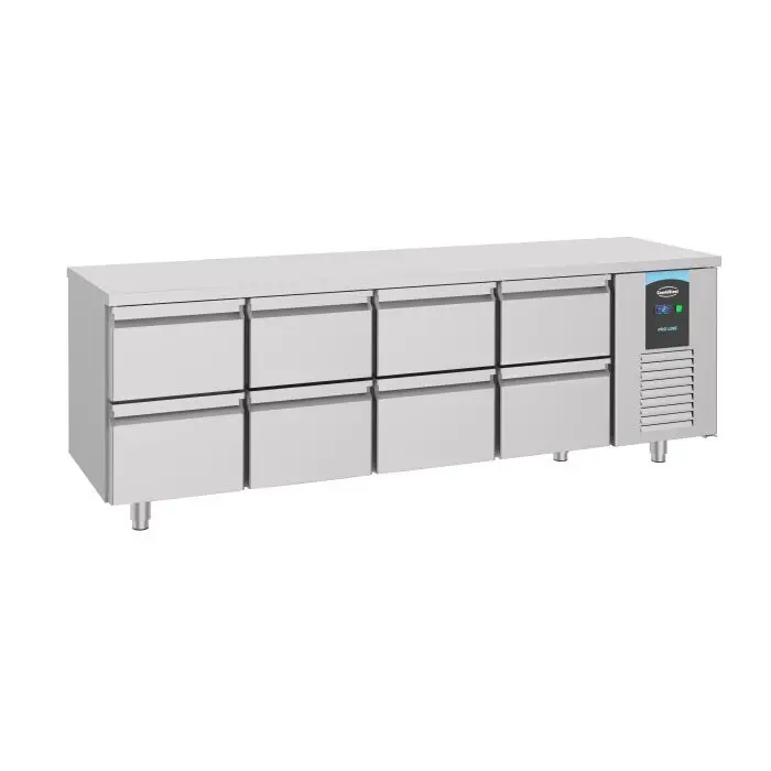 Speciale Aanbieding Combisteel koelwerkbank | 8 Laden | RVS | -2/+8°C | 233x700x850 cm | A label