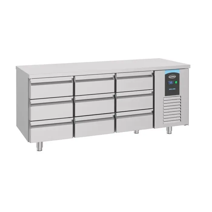 Combisteel Koelwerkbank | 9 lades | RVS | -2/+8°C | 186,5x70x85 | A Label Must-Have