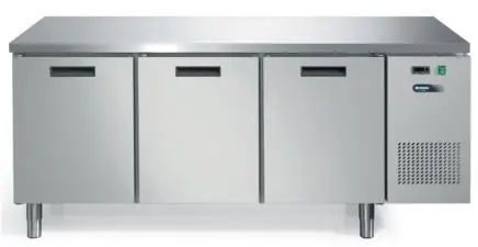 Afinox Koelwerkbank met Werkblad RVS3 Deuren | 193 x 70 x 85 cm Dagaanbieding
