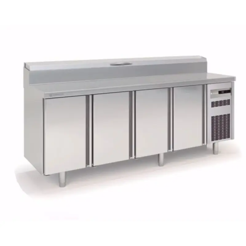 Coreco Koelwerkbank | 4 deurs | Geheel RVS | 224,5x70x85/104.3(h)cm Hete Deal