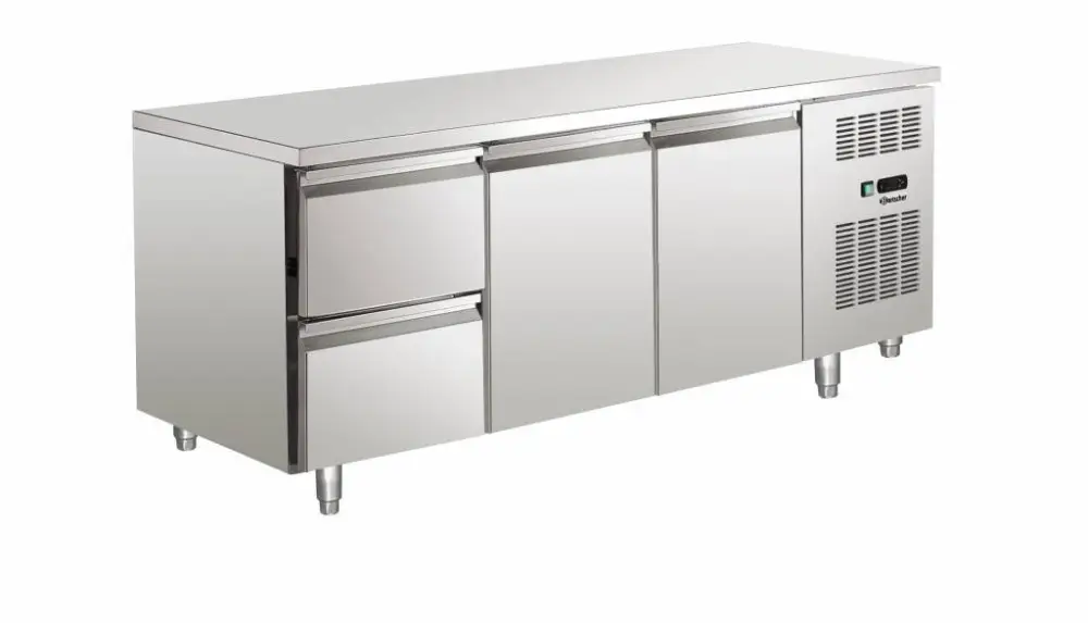 Bartscher Koelwerkbank RVS 2 deuren / 2 schuiflades | 179 x 70 x 85 cm Bestel Nu