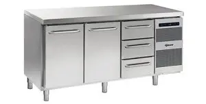 Gram Hoshizaki Koelwerkbank RVS 2 Deurs en 3 Laden | 506 liter Op = Op