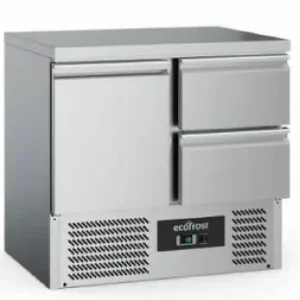Superprijs Ecofrost Koelwerkbank | RVS | 230L | 1 deur + 2 laden