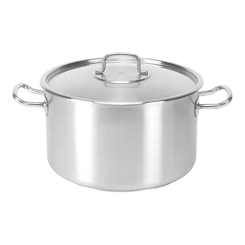 Hoge Kwaliteit HorecaTraders Kookpan middel | RVS | 10.2Liter | 28cmØ | Gas, elektrisch, keramisch