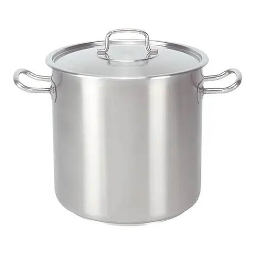 Beste Prijs HorecaTraders Kookpan RVS Hoog | Ø20cm | 6.2L | gas, inductie, keramisch