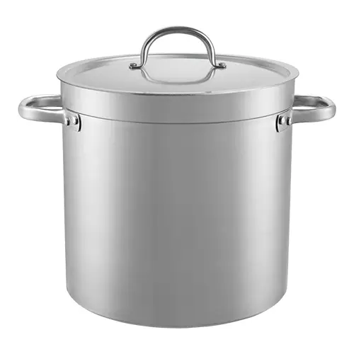 Laatste Versie HorecaTraders Kookpan RVS Hoog | Ø35cm | 33.6L | gas, elektrisch, keramisch