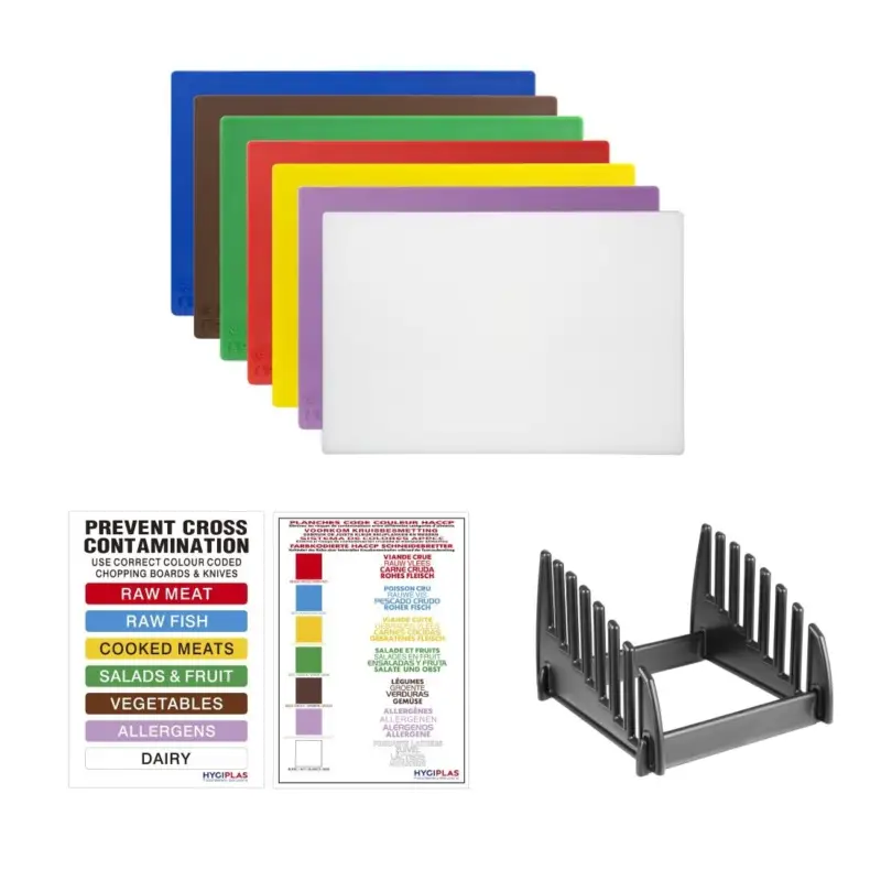 Gratis Retour Hygiplas Snijplanken | 7-set | Kunststof | 450 x 300 x 10 mm