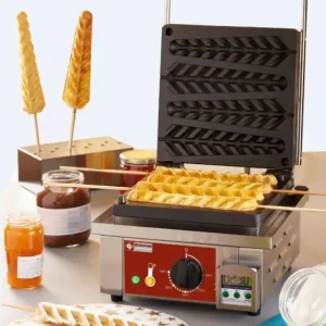 Bestseller HorecaTraders Lolly Wafelijzer | 305x440x(h)230mm | 4 Stuks