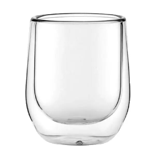 Beperkte Voorraad HorecaTraders Dubbelwandigmacchiato glas | 110ml | 6,5(h) x 6,9(b) x 6,9(l)cm | 12 stuks