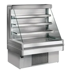 Actieprijs HorecaTraders Mandy Multideck Display 100cm – Grijs, LED, Laagprofiel