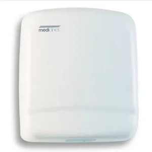 Mediclinics Handdroger Wit Staal Optima M99A - 1640W Op = Op