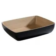 Laatste Versie APS Melamine Schaal | 32,5x26,5x(h)7,5 | 2 Kleuren | GN 1/2