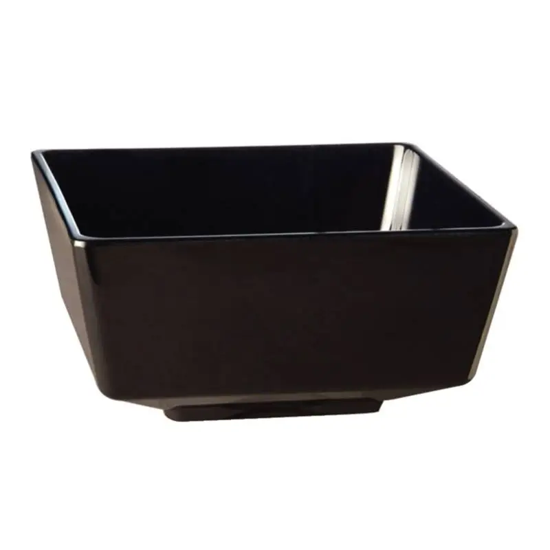 Exclusieve Aanbieding HorecaTraders Melamine vierkante kom zwart | 5 Formaten