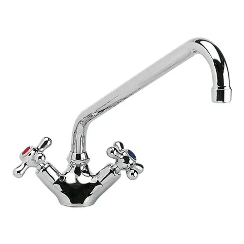 Multinox Meng zwenk kraan | RVS | 30 x 31 cm | Wateraansluiting 1/2 Populair