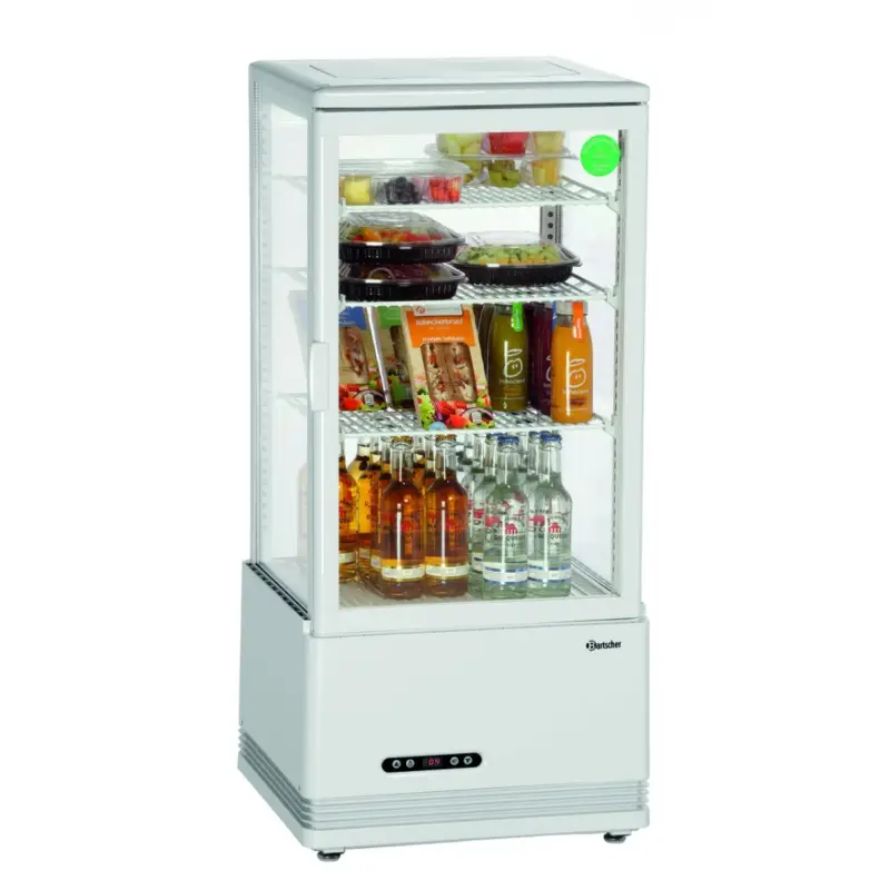 Premium Bartscher Mini Koelvitrine | Wit | 78L | 450x405x1030mm