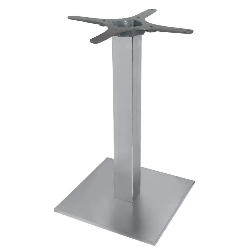 Bolero RVS tafelonderstel | vierkant | 72(h) x 43(l) x 43(b)cm Nieuw