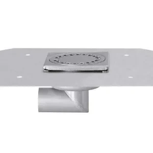 Superprijs HorecaTraders RVS Vloerafvoerput 100 x 100 mm Telescopische Afvoer 40 mm