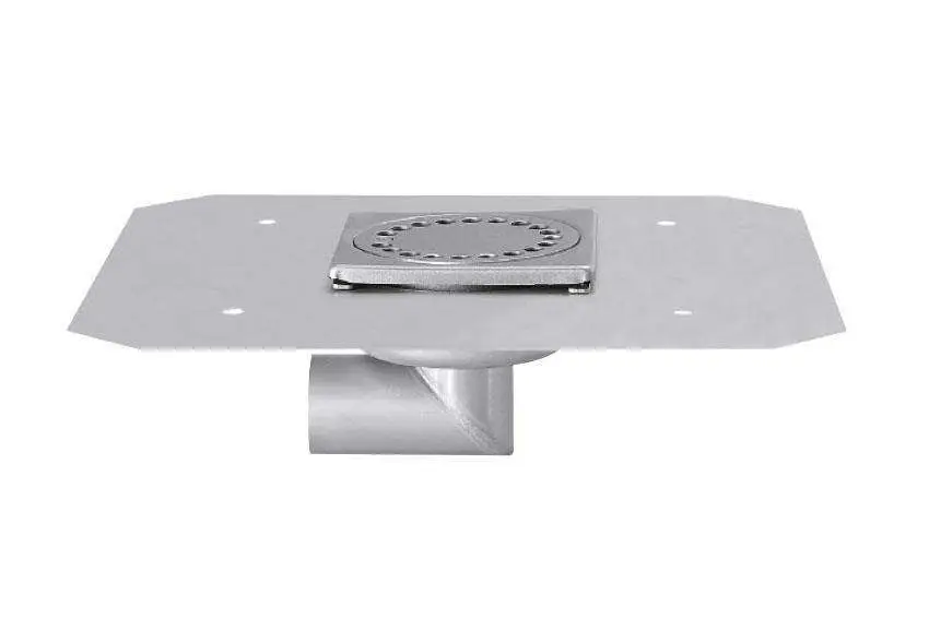 Superprijs HorecaTraders RVS Vloerafvoerput 100 x 100 mm Telescopische Afvoer 40 mm