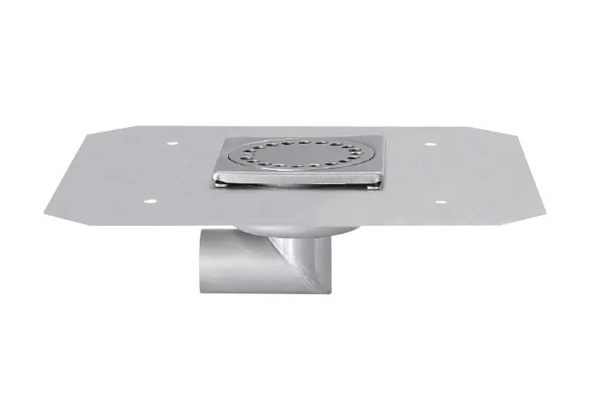 HorecaTraders RVS Vloerafvoerput | 100x100 mm | Zijdelingse Afvoer 40 mm Gratis Retour