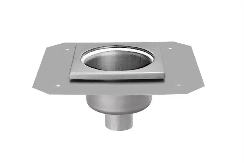 HorecaTraders RVS Vloerafvoerput 200 x 200 mm telescopische Afvoer 63 mm Aanbieding
