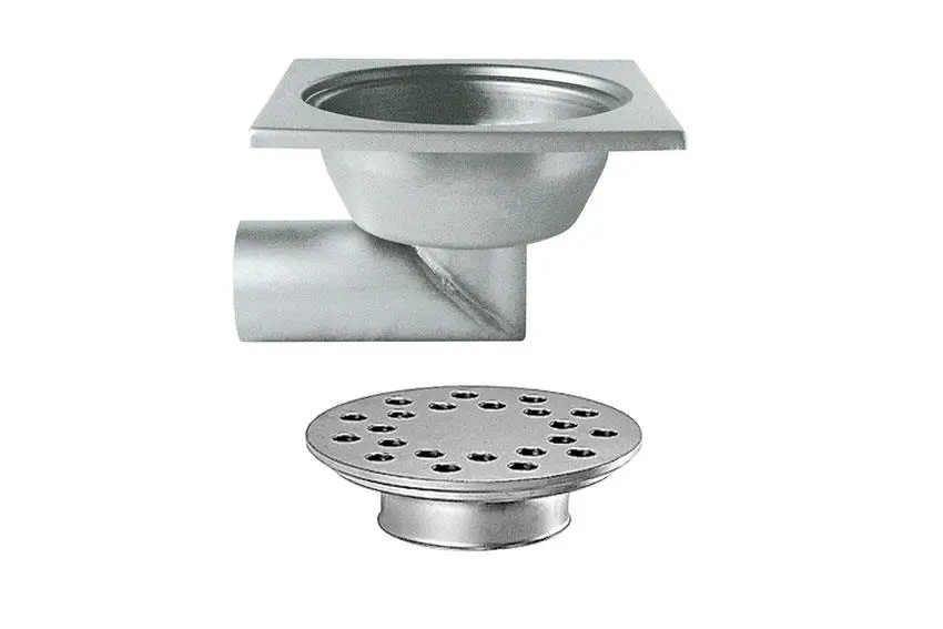 HorecaTraders RVS Vloerafvoerput | 300x300 mm | Zijdelingse Afvoer 100 mm Betrouwbaar