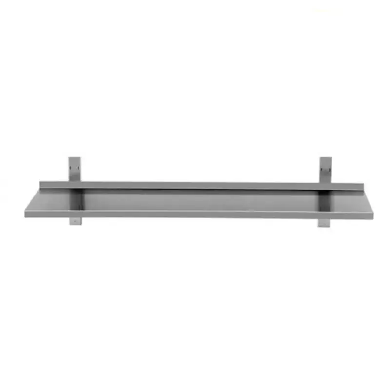 Actieprijs HorecaTraders RVS Wandschap | Inclusief Consoles |D 400 x B 2000 x H 360 mm