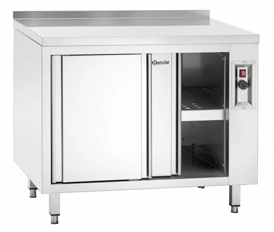 Bartscher RVS Warmkast met Schuifdeuren en Tussenschap | B 1800 mm Meest Verkocht
