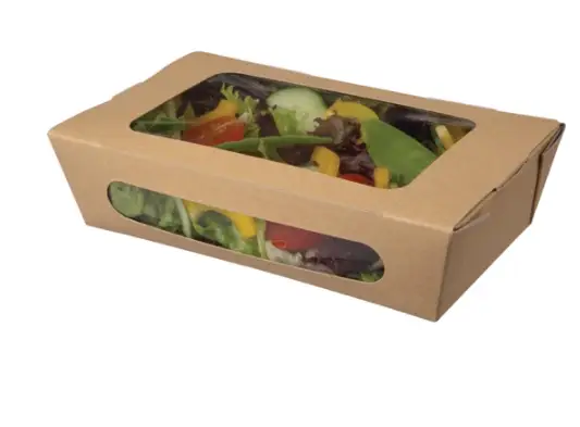 Finale Uitverkoop HorecaTraders Saladebakken | kraftpapier | 1L | insteeksluiting | 200 stuks