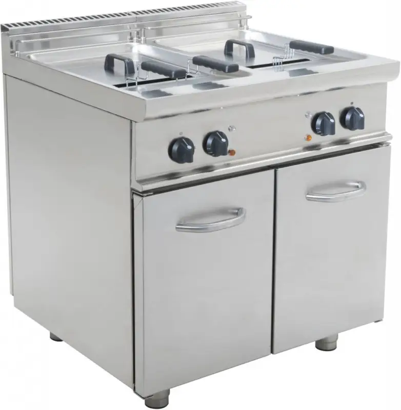 Saro Elektrische friteuse met onderstel 2 x 17 Liter | 400V Bestel Nu