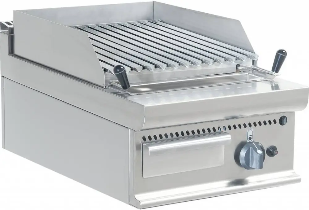 Saro Gas Lavasteengrill Professioneel Tafelmodel Hoge Kwaliteit