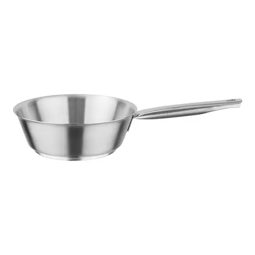 Beperkte Voorraad HorecaTraders Sauteuse | RVS | Ø18 cm | 1.2 L | Gas, inductie, keramisch