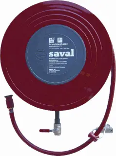 Saval Deco D32 brandslanghaspel | staal | 3/4" | inbouw/opbouw Gecertificeerd
